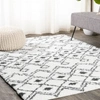 JONATHAN Y CAIMARI MOROCCAN DIAMOND SHAG AREA RUG