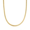 CANARIA FINE JEWELRY CANARIA 5MM 10KT YELLOW GOLD BISMARK CHAIN NECKLACE