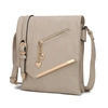 Mkf Collection By Mia K Jasmine Vega Leather Crossbody Handbag In Beige