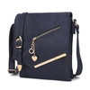 Mkf Collection By Mia K Jasmine Vega Leather Crossbody Handbag In Blue