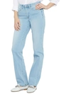 Nydj Womens Denim Mid-rise Straight Leg Jeans In Blue