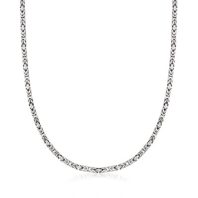 ROSS-SIMONS STERLING SILVER SQUARE BYZANTINE NECKLACE