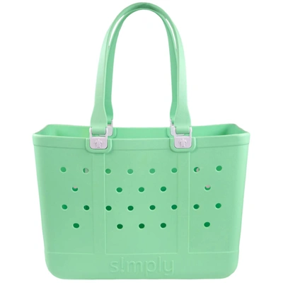 Simply Southern Simply Tote In Lime In Green
