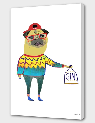 Curioos Gin Pug In White