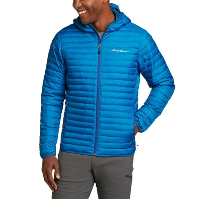 Eddie Bauer Men's Microlight Down Hooded Jacket In Multi