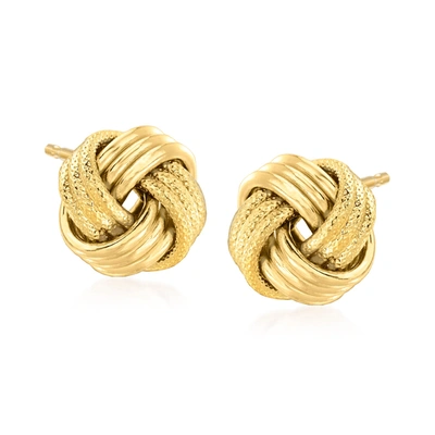 Canaria Fine Jewelry Canaria Italian 10kt Yellow Gold Love Knot Earrings