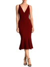 DRESS THE POPULATION ISABELLE WOMENS MERMAID SLEEVELESS COCKTAIL DRESS