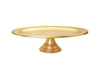 CLASSIC TOUCH DECOR GOLD FOOTED OVAL SHAPED TRAY