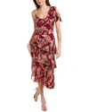 Halston Emory Gown In Red