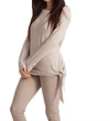 French Kyss Ellie Side Tie Kashmira Sweater In Oatmeal In Beige