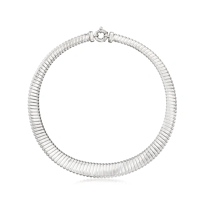 Ross-simons Italian Sterling Silver Tubogas Necklace