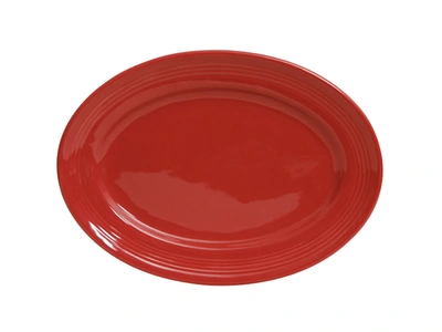 TUXTON CONCENTRIX OVAL PLATTER 11-1/2"X8-3/8", 12 PIECES