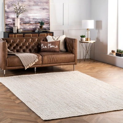 Nuloom Hand Woven Rigo Jute Rug