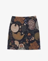 Lafayette 148 Bohemia Bloom Print Miniskirt In Multi
