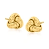 CANARIA FINE JEWELRY CANARIA ITALIAN 10KT YELLOW GOLD LOVE KNOT EARRINGS
