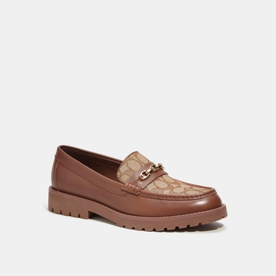 COACH OUTLET BROOKS LOAFER IN SIGNATURE JACQUARD