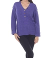 PURE KNITS INFINITY PULLOVER IN IRIS