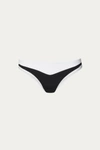 Allsisters Orionis Bikini Bottom In Black/white In Black