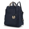 Mkf Collection By Mia K Torra Milan "m" Signature Trendy Backpack In Blue