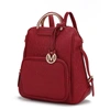 Mkf Collection By Mia K Torra Milan "m" Signature Trendy Backpack In Red