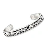 Ross-simons Sterling Silver Elephant Cuff Bracelet In Silver