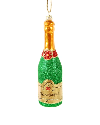 CODY FOSTER & CO. CODY FOSTER GLITTERED CHAMPAGNE, GREEN