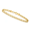 Canaria Fine Jewelry Canaria 10kt Yellow Gold Wavy-link Bracelet In Gold