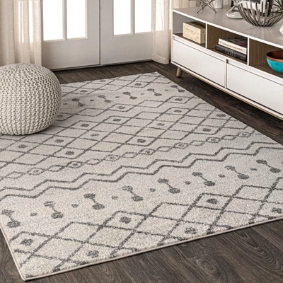 Jonathan Y Aksil Moroccan Beni Souk Area Rug In Grey