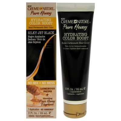 Crème Of Nature Pure Honey Hydrating Color Boost Semi-permanent Hair Color - Silky Jet Black By Creme Of Nature For 