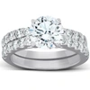 POMPEII3 3 CT DIAMOND ENGAGEMENT RING 14K WHITE GOLD