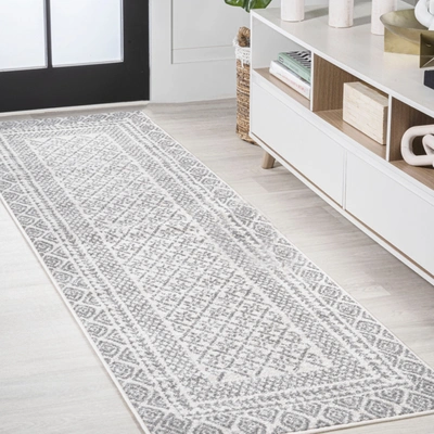 Jonathan Y Athens Modern Geometric Boho Rug Area Rug In Grey