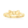 Canaria Fine Jewelry Canaria 10kt Yellow Gold Bow Tie Ring In Gold
