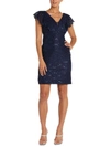 NW NIGHTWAY WOMENS LACE GLITTER COCKTAIL AND PARTY DRESS