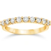 POMPEII3 1/2CT ROUND DIAMOND PRONG WEDDING RING 14K YELLOW GOLD