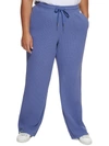 CALVIN KLEIN PLUS WOMENS THERMAL ACTIVEWEAR SWEATPANTS