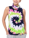 B & A BY BETSY AND ADAM WOMENS TIE DYE SLEEVELESS TANK TOP