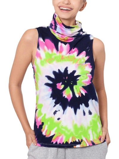 B & A By Betsy And Adam Womens Tie Dye Sleeveless Tank Top In Multi