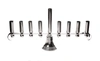 Classic Touch Decor Stainless Steel Menorah - 20.5"l X 9"h