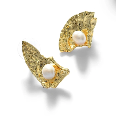 Sohi Gold Plated Butterfly Shaped Earring