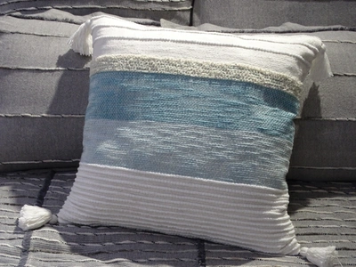 Vibhsa Elegant Large Throw Pillow Handloom Woven In Multi