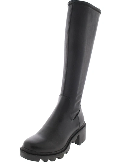 Steve Madden Aberdeen Womens Zipper Mid-calf Boots In Black