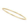 Canaria Fine Jewelry Canaria Italian 10kt Yellow Gold Textured And Polished Bangle Bracelet In Gold