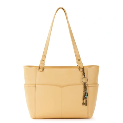 The Sak Sequoia Leather Tote In Yellow