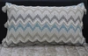 Vibhsa Chevron Throw Pillow With Braid And Tasssels