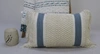 Vibhsa Decorative Striped Pillow With Loop Texture And Fringes