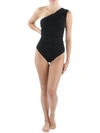 Haight Crepe Maria Asymmetric One Piece Swimsuit In Black