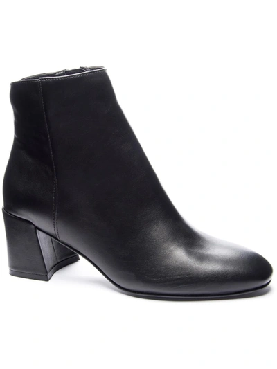 Chinese Laundry Daria Womens Faux Leather Ankle Booties In Black