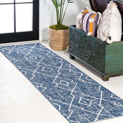 Jonathan Y Carwa Tribal Diamond Trellis Indoor/outdoor Area Rug In White