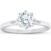 Pompeii3 1.05 Ct Diamond Engagement Ring Vintage Accent 14k White Gold 8 Prong In Multi