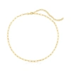 Canaria Fine Jewelry Canaria 3mm 10kt Yellow Gold Paper Clip Link Choker Necklace In Gold